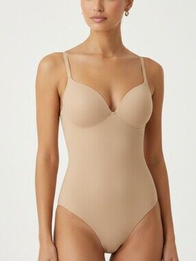 Skims Ultimate Thong Bodysuit Clay Large NWT